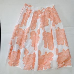 Anthropologie Hutch Arboretum Embroidered Pleated A-Line Skirt Size 4